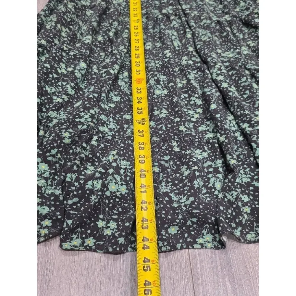 Zara The Angel Prairie Floral Midi Dress boho cottagecore Green Medium A005893 - Picture 5 of 11